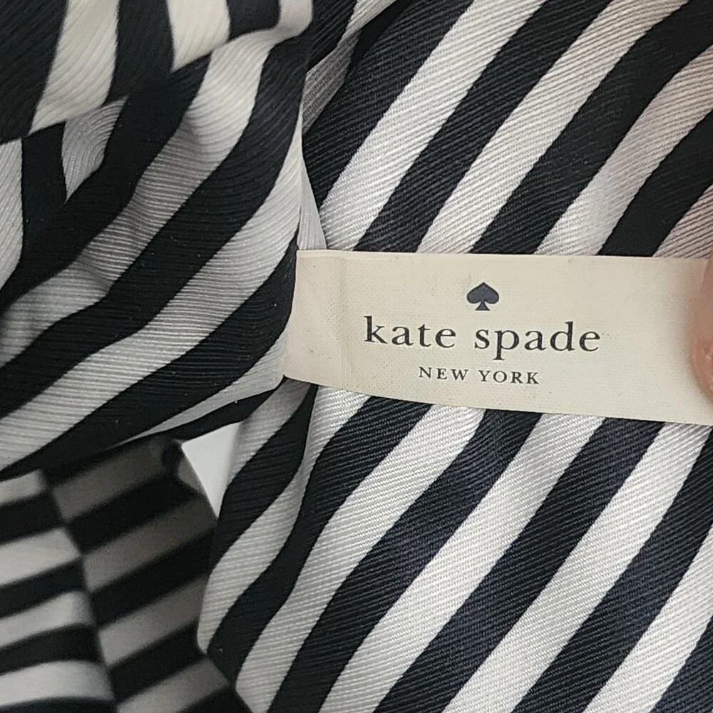 Kate Spade New York Satchel Bag Womens Medium Black Leather Crossbody Purse Zip